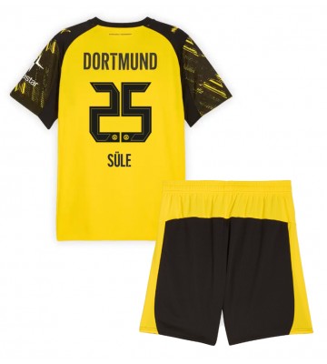 Borussia Dortmund Niklas Sule #25 Hjemmebanesæt Børn 2025-26 Kort ærmer (+ korte bukser)